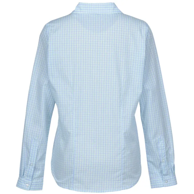 Tricolor Plaid Wrinkle Resistant Shirt - Ladies'