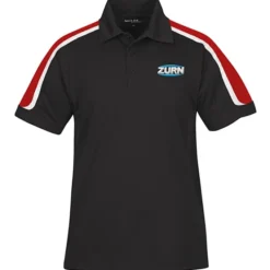 Tricolor Shoulder Accent Performance Polo - Men's