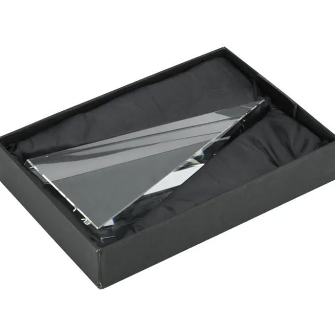 Trig Crystal Award - 8 inches
