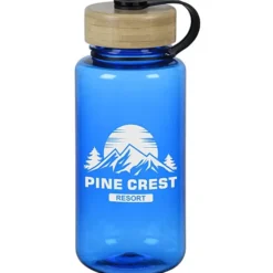 Tritan Bottle with Bamboo Lid - 34 oz