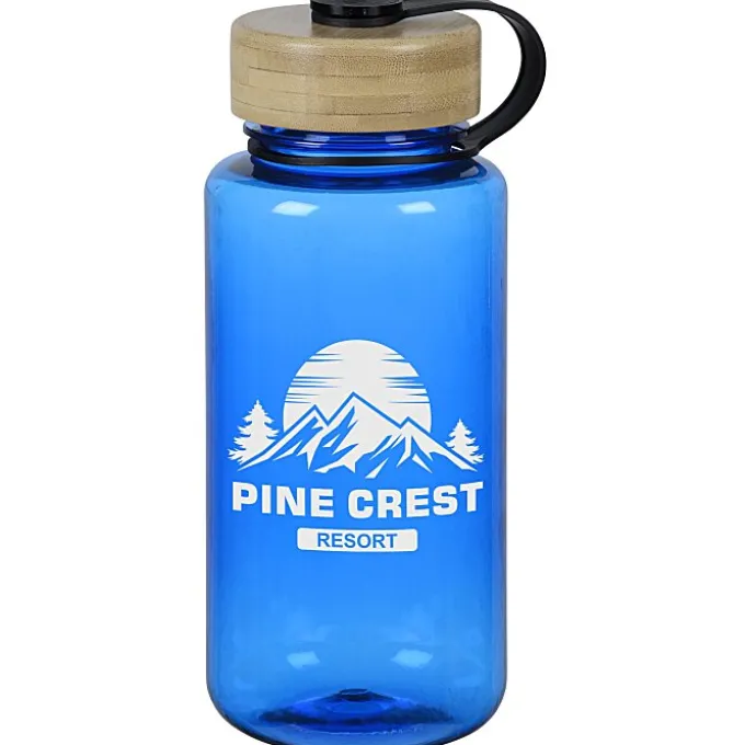 Tritan Bottle with Bamboo Lid - 34 oz