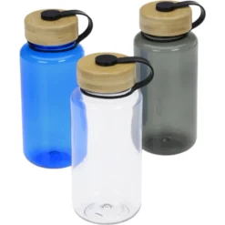 Tritan Bottle with Bamboo Lid - 34 oz