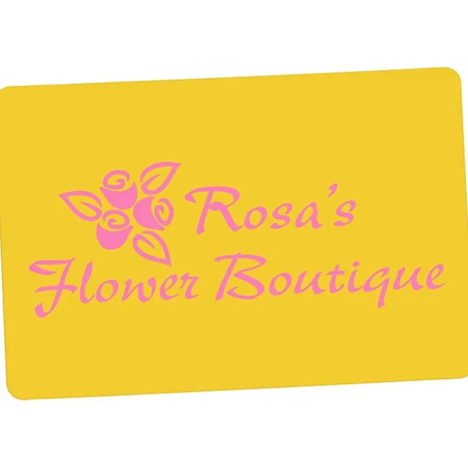 Truck & Equipment Stickers - Rectangle with Round Corners - Large