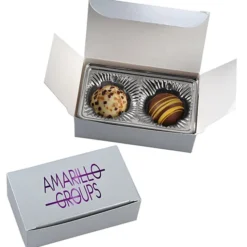Truffles - 2-Pieces - Silver Box