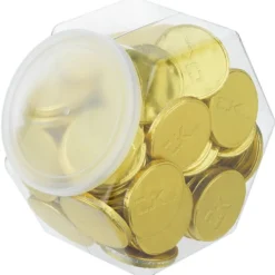 Tub of Chocolate Coins - 85-Piece