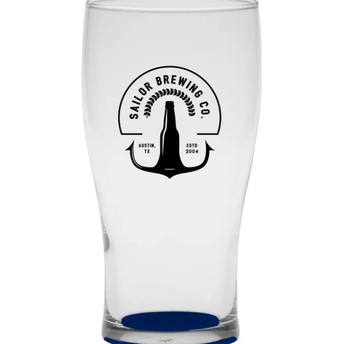 Tulip Pub Glass - 16 oz - Bottom Color