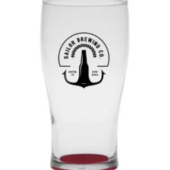 Tulip Pub Glass - 16 oz - Bottom Color