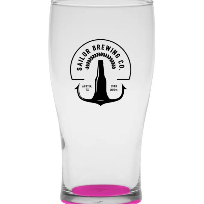 Tulip Pub Glass - 16 oz - Bottom Color