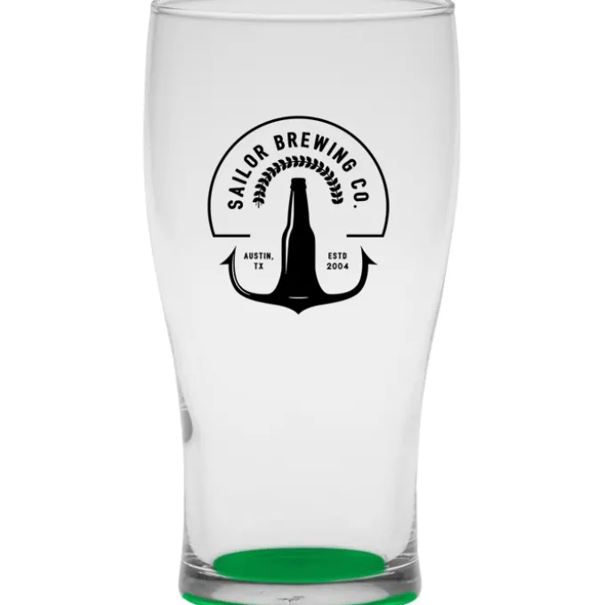 Tulip Pub Glass - 16 oz - Bottom Color