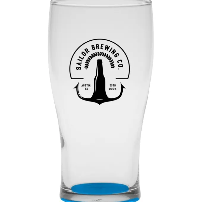 Tulip Pub Glass - 16 oz - Bottom Color