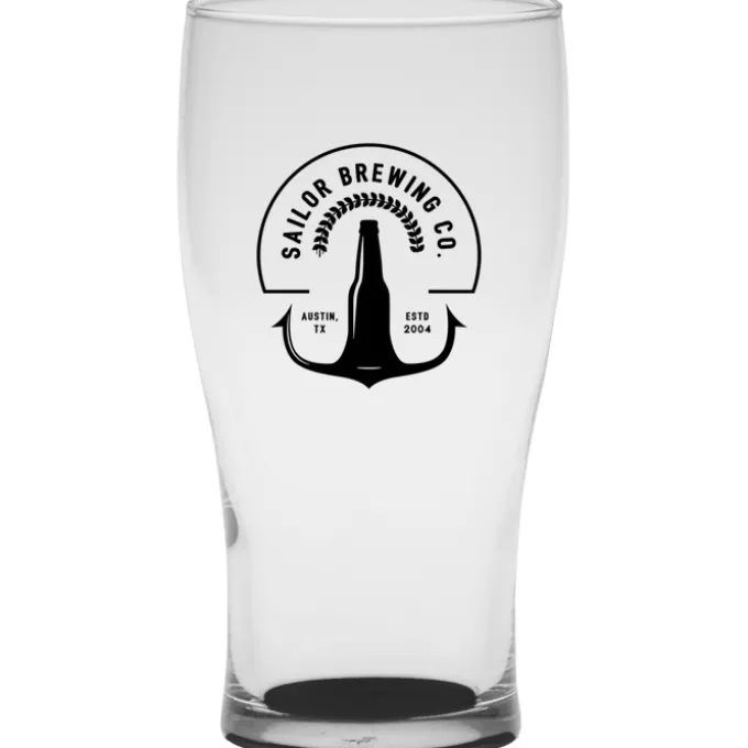 Tulip Pub Glass - 16 oz - Bottom Color