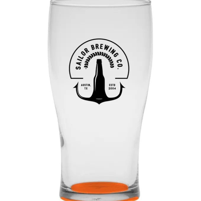 Tulip Pub Glass - 16 oz - Bottom Color