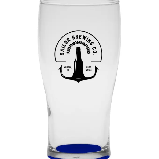 Tulip Pub Glass - 16 oz - Bottom Color