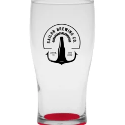 Tulip Pub Glass - 16 oz - Bottom Color