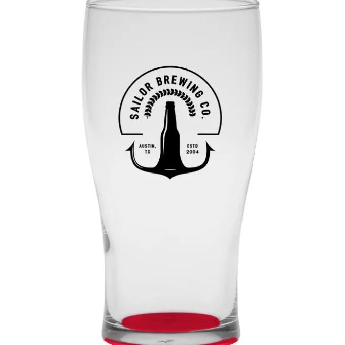 Tulip Pub Glass - 16 oz - Bottom Color