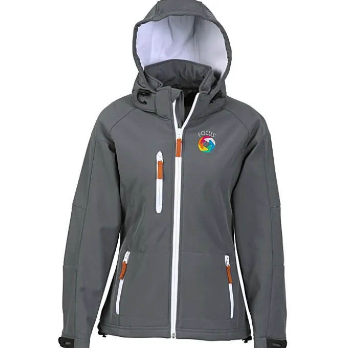 Tulsa Hooded Bonded Soft Shell Jacket - Ladies'
