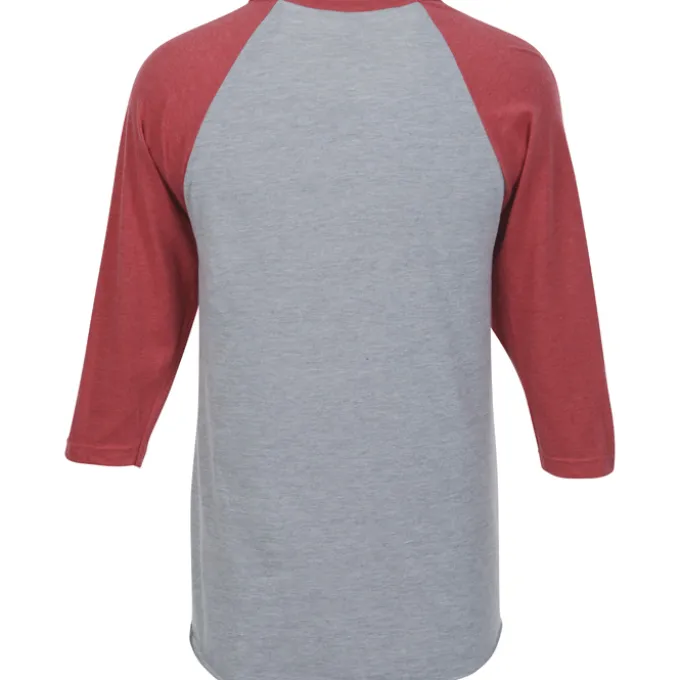 Tultex Fine Jersey 3/4 Sleeve Raglan T-Shirt - Colors
