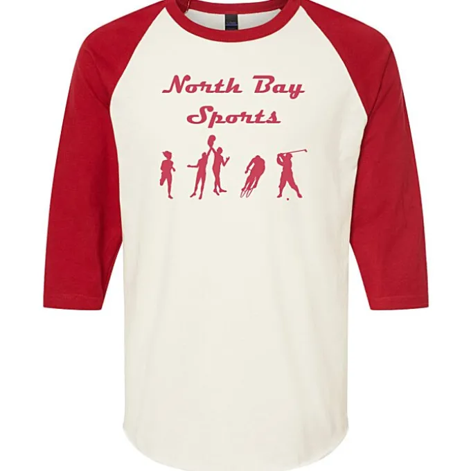 Tultex Fine Jersey 3/4 Sleeve Raglan T-Shirt - Colors