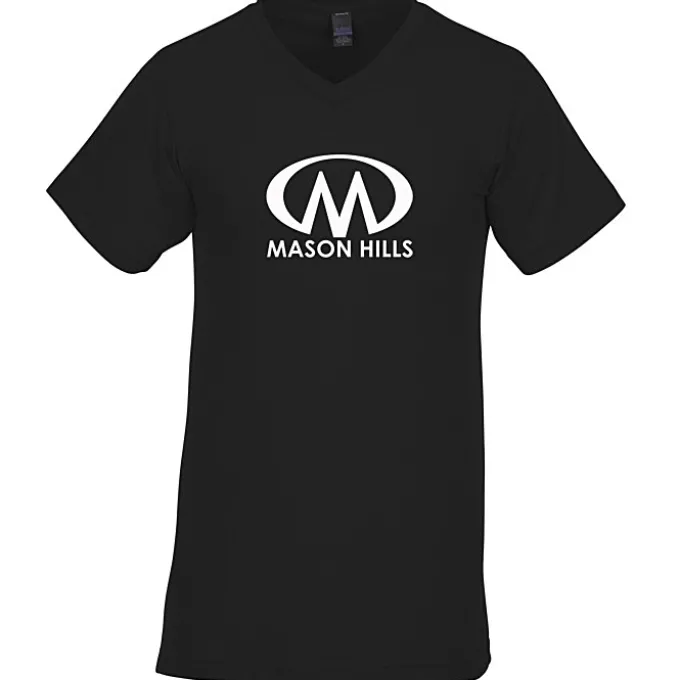 Tultex Polyester Blend V-Neck T-Shirt - Men's