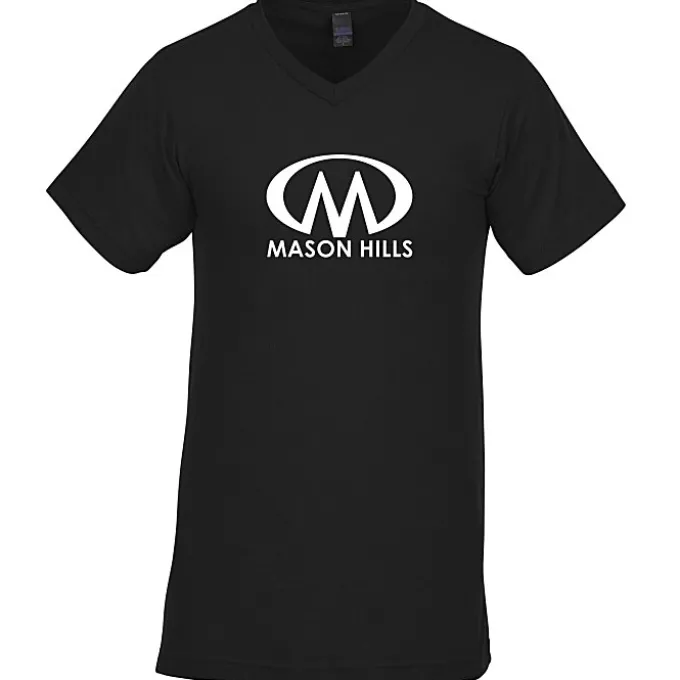 Tultex Polyester Blend V-Neck T-Shirt - Men's