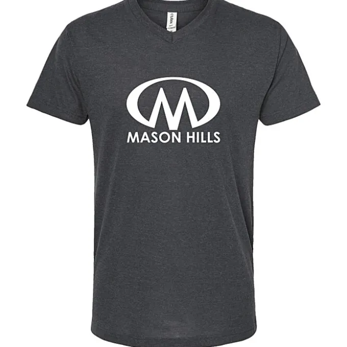Tultex Polyester Blend V-Neck T-Shirt - Men's