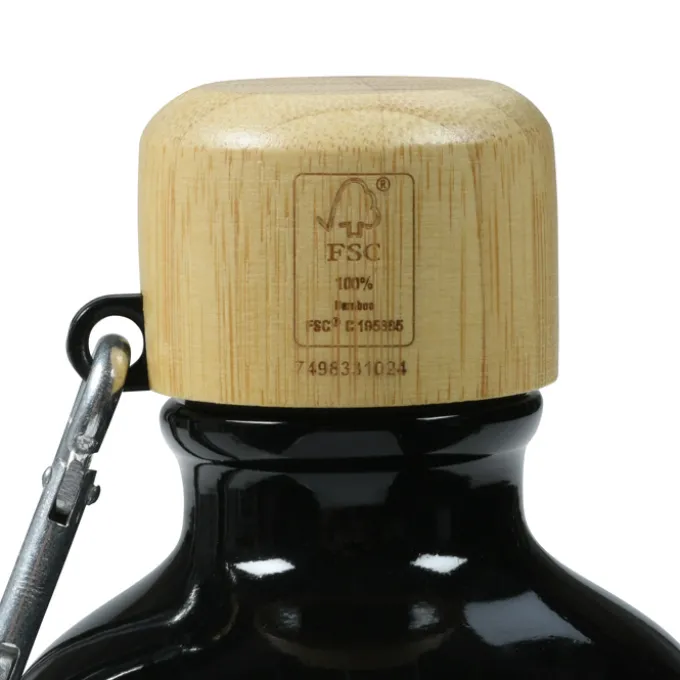 Tundra Aluminum Bottle with Bamboo Lid - 20 oz.