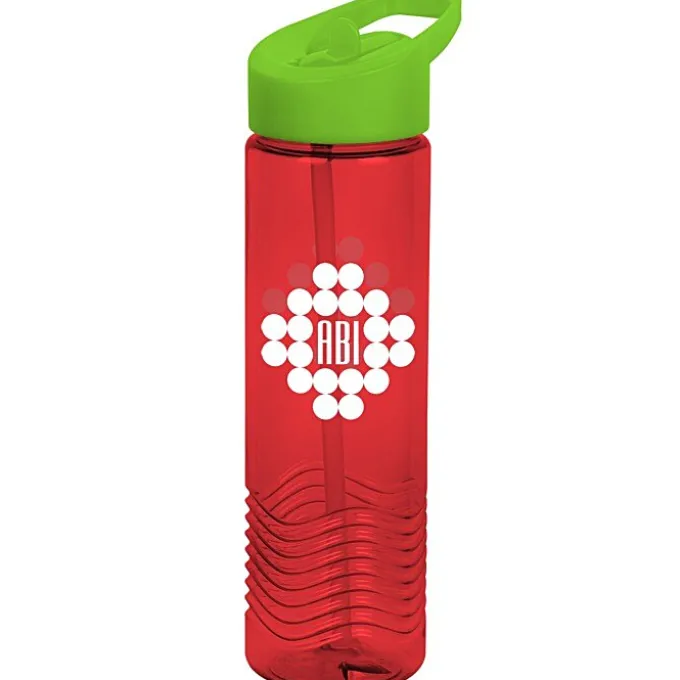 Twist Water Bottle with Flip Straw Lid - 24 oz