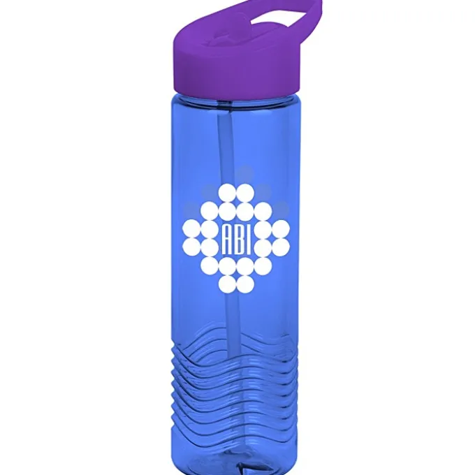 Twist Water Bottle with Flip Straw Lid - 24 oz