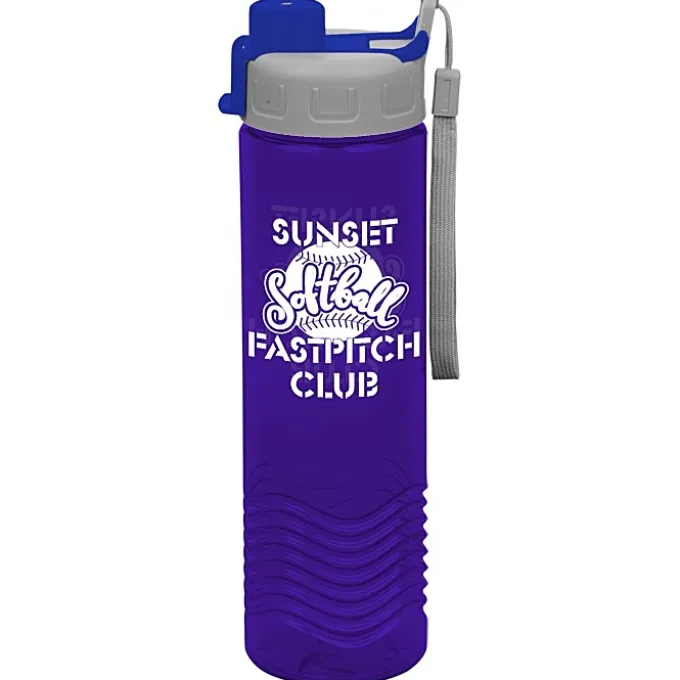 Twist Water Bottle with Quick Snap Lid - 24 oz