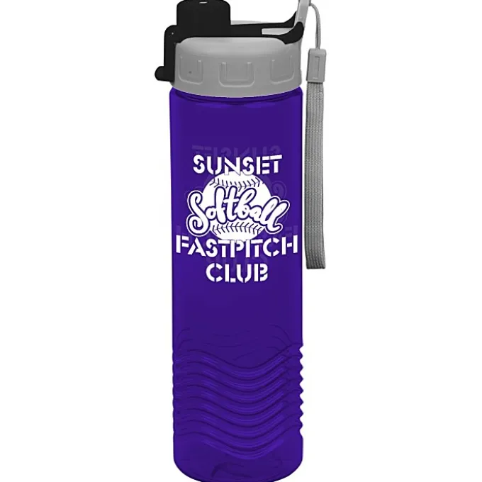 Twist Water Bottle with Quick Snap Lid - 24 oz