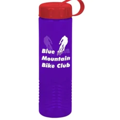 Twist Water Bottle with Tethered Lid - 24 oz