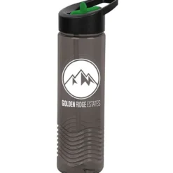 Twist Water Bottle with Two-Tone Flip Straw Lid - 24 oz