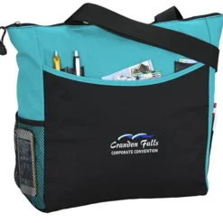 Two-Tone Tote Bag - Embroidered