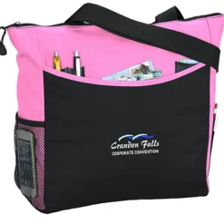 Two-Tone Tote Bag - Embroidered