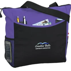 Two-Tone Tote Bag - Embroidered