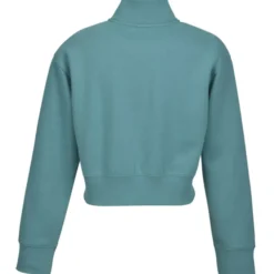 Ultimate 8.3-ounce CVC Fleece Cropped 1/2-Zip Pullover - Ladies' - Embroidered