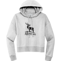 Ultimate 8.3-oz CVC Fleece Cropped Hoodie - Ladies' - Screen