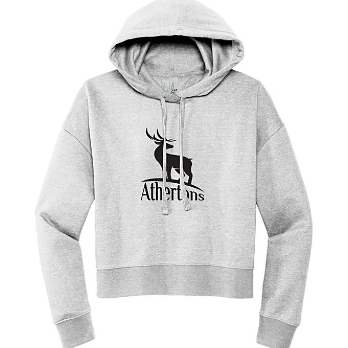 Ultimate 8.3-oz CVC Fleece Cropped Hoodie - Ladies' - Screen