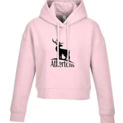 Ultimate 8.3-oz CVC Fleece Cropped Hoodie - Ladies' - Screen