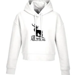 Ultimate 8.3-oz CVC Fleece Cropped Hoodie - Ladies' - Screen