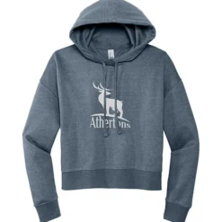 Ultimate 8.3-oz CVC Fleece Cropped Hoodie - Ladies' - Screen