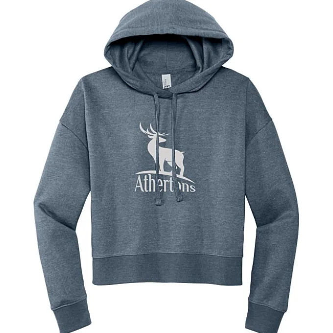 Ultimate 8.3-oz CVC Fleece Cropped Hoodie - Ladies' - Screen