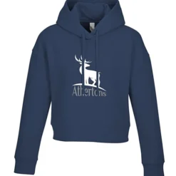 Ultimate 8.3-oz CVC Fleece Cropped Hoodie - Ladies' - Screen