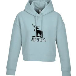 Ultimate 8.3-oz CVC Fleece Cropped Hoodie - Ladies' - Screen