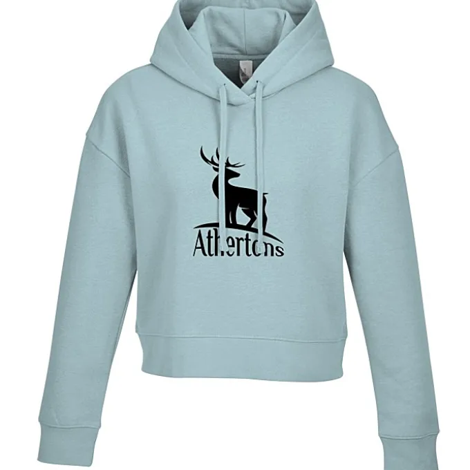 Ultimate 8.3-oz CVC Fleece Cropped Hoodie - Ladies' - Screen