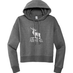 Ultimate 8.3-oz CVC Fleece Cropped Hoodie - Ladies' - Screen