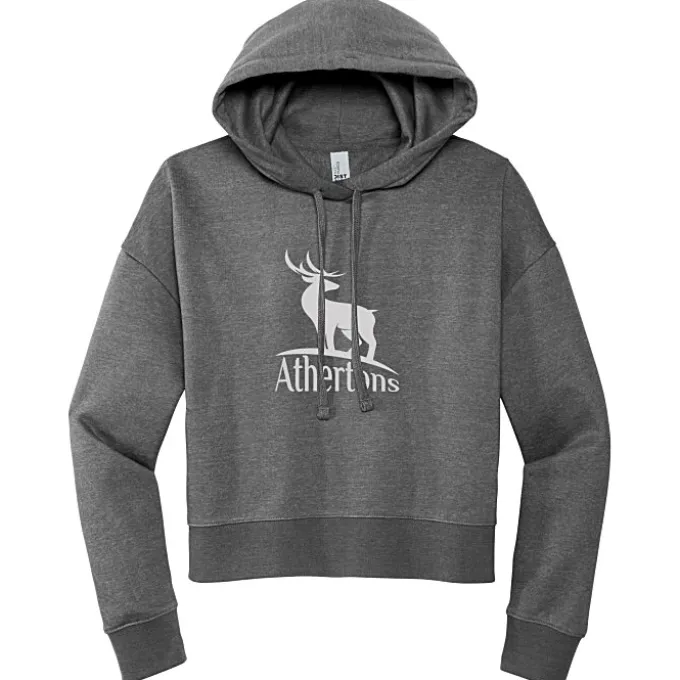 Ultimate 8.3-oz CVC Fleece Cropped Hoodie - Ladies' - Screen