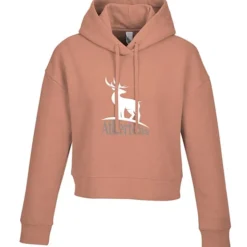 Ultimate 8.3-oz CVC Fleece Cropped Hoodie - Ladies' - Screen