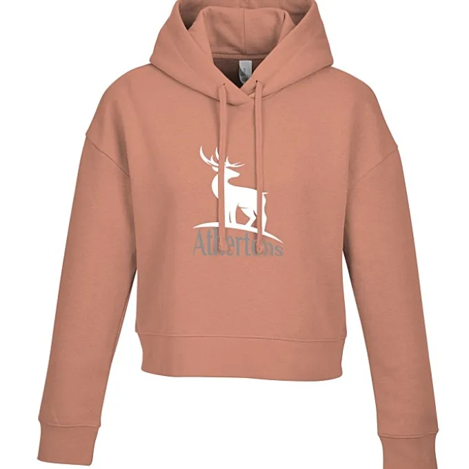Ultimate 8.3-oz CVC Fleece Cropped Hoodie - Ladies' - Screen
