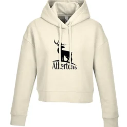 Ultimate 8.3-oz CVC Fleece Cropped Hoodie - Ladies' - Screen